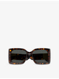 Versace butterfly-frame acetate sunglasses with gold-tone hardware - British product