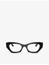 selfridges Ray-Ban RX7330 Zena Round-Frame Acetate Optical Glasses- Buy online at McGrocer