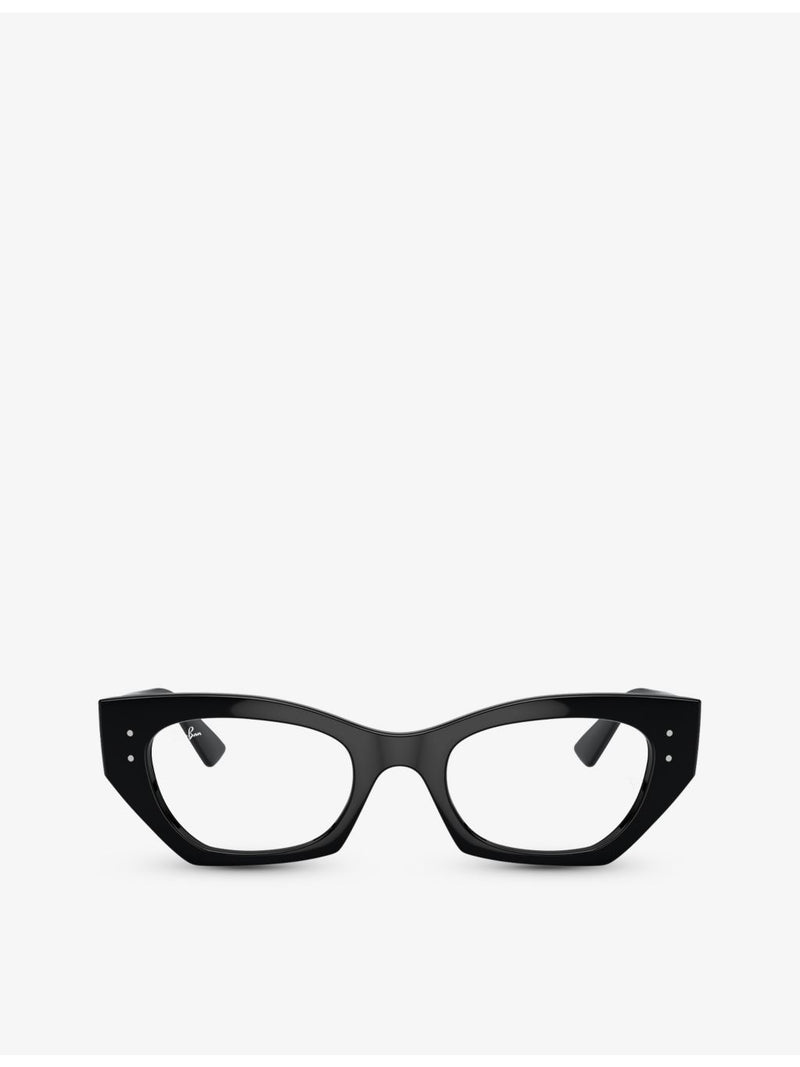 Ray-Ban Zena round acetate optical glasses, UK version