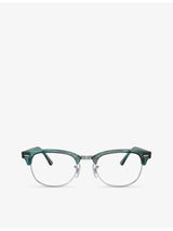 selfridges Ray-Ban RX5154 Clubmaster Square-Frame Acetate Optical Glasses- Buy online at McGrocer