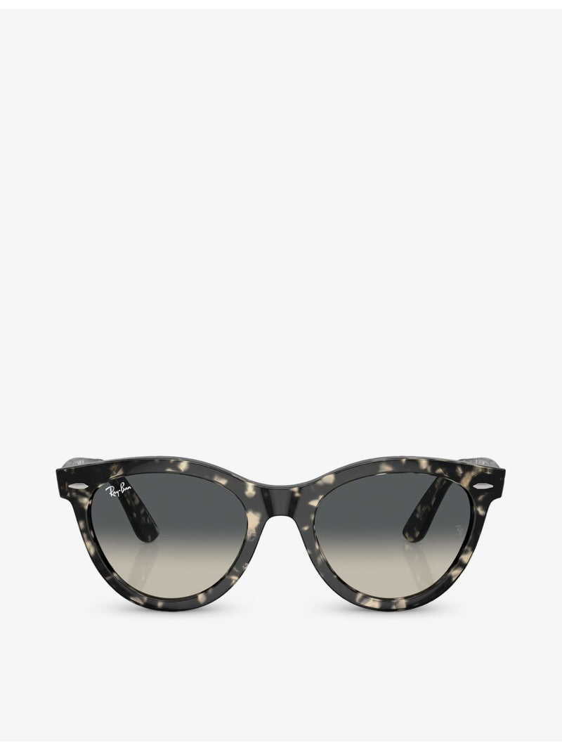 Ray-Ban RB2241 Wayfarer Way round-frame propionate sunglasses, imported from the UK