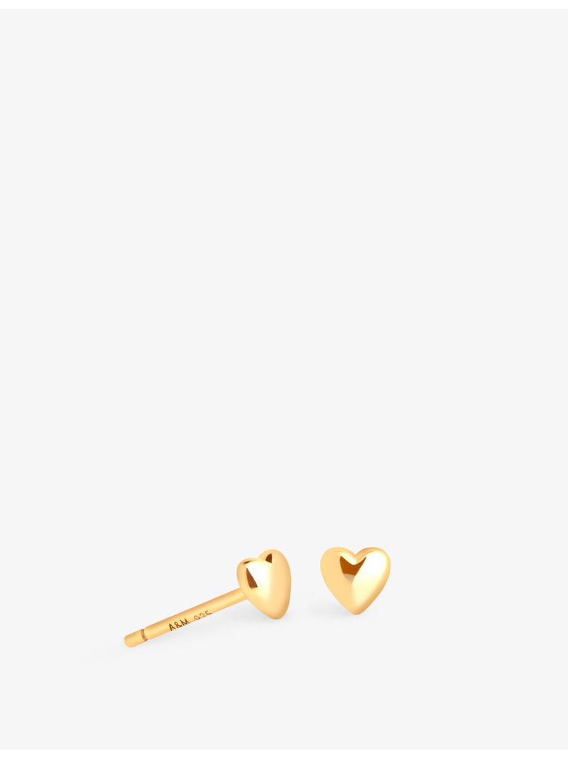 Astrid & Miyu 18ct gold-plated heart earrings, UK version