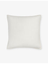 selfridges The White Company Belgravia Medium Cotton Cushion- Buy online at McGrocer