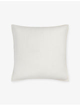 selfridges The White Company Belgravia Large Cotton Cushion- Buy online at McGrocer
