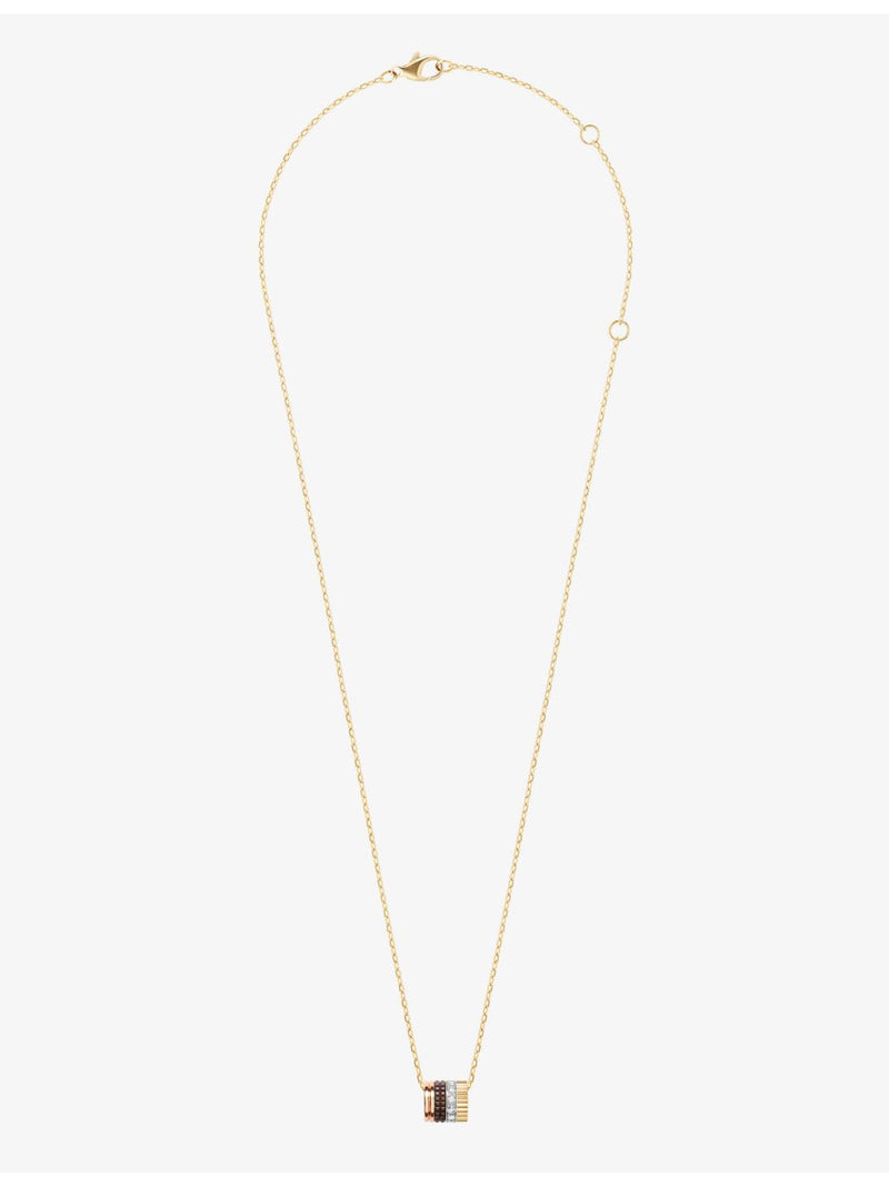 Boucheron Quatre Classique 18ct gold diamond pendant necklace, imported from the UK