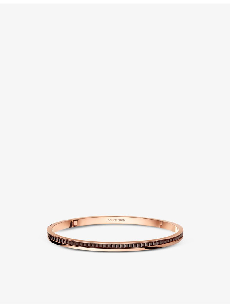Boucheron Quatre Classique pink gold bangle 6.7mm (British brand)