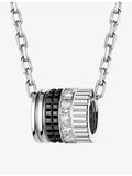 Boucheron Quatre pendant necklace in 18ct white gold with diamonds - British product