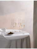 The White Company Skye Optic champagne flutes set of four (British brand)