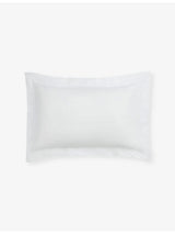 selfridges The White Company Savoy Square Oxford Cotton Pillowcase 65cm x 65cm- Buy online at McGrocer