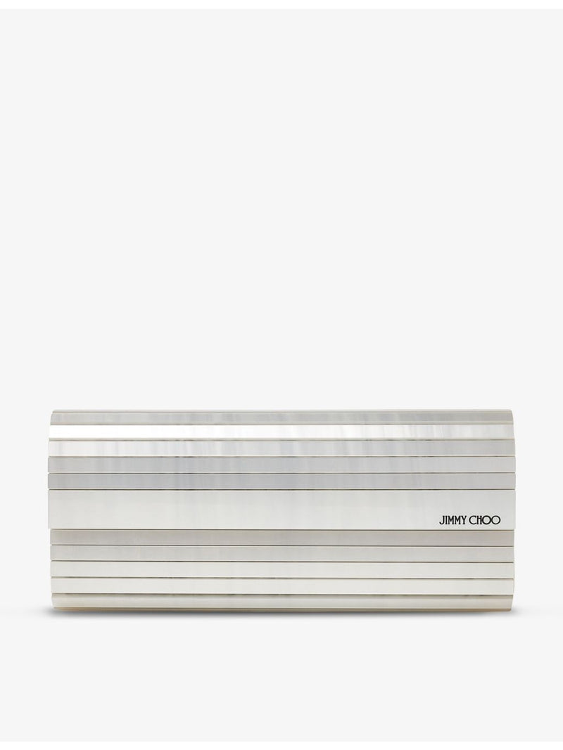 Jimmy Choo Sweetie mother-of-pearl clutch, imported from the UK