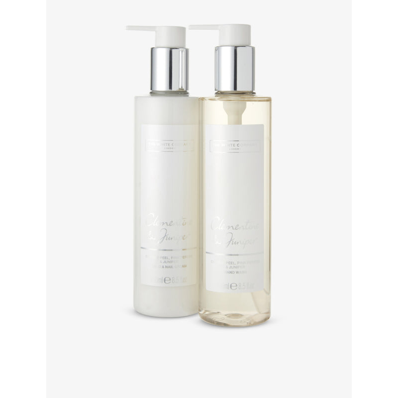 The White Company Clementine Juniper hand cream and wash set, UK version
