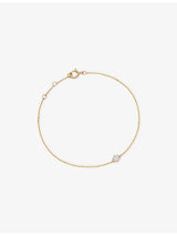 selfridges Astley Clarke Interstellar Solitaire 14ct Yellow Gold 0.165ct Lab-Grown Diamond Bracelet- Buy online at McGrocer