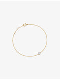 Astley Clarke 14ct yellow-gold lab-grown diamond bracelet 18cm, UK version