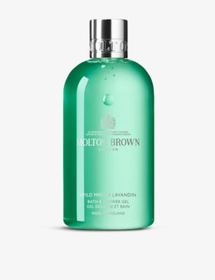 Molton Brown Wild Mint bath gel 300ml, imported from the UK