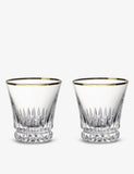 Villeroy & Boch Grand Royal Gold crystal glasses 2-piece set (British brand)