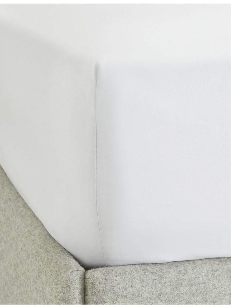 The White Company Savoy deep fitted cotton sheet, imported from the UK
