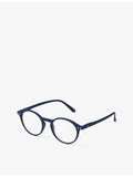 Izipizi #D navy reading glasses round frame - British product