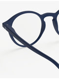 Izipizi #D navy reading glasses round frame - British product