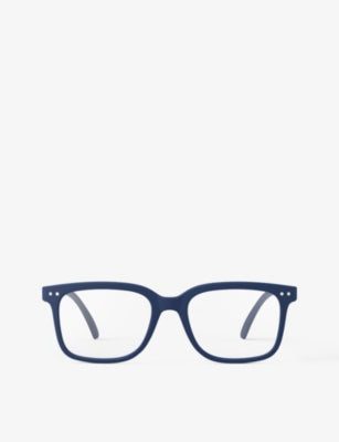 Izipizi L Square-Framed Blue Tortoise Reading Glasses
