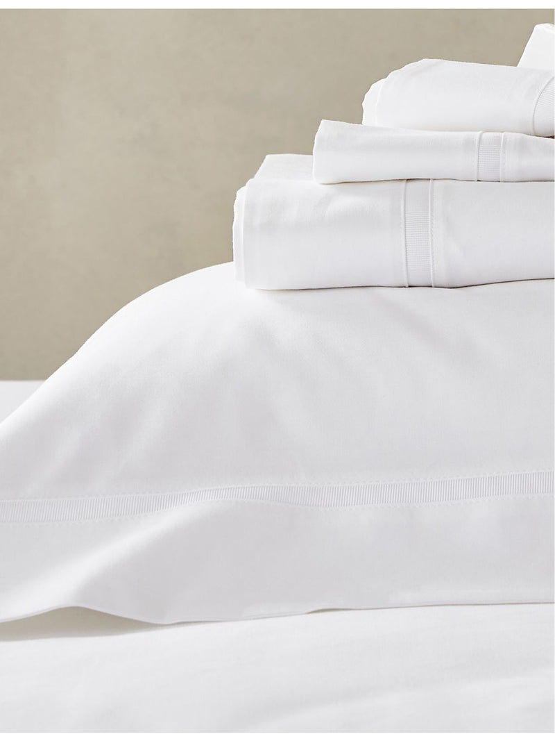 The White Company Cranleigh cotton duvet cover - British product