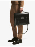 Montblanc leather briefcase with logo plaque, imported from the UK