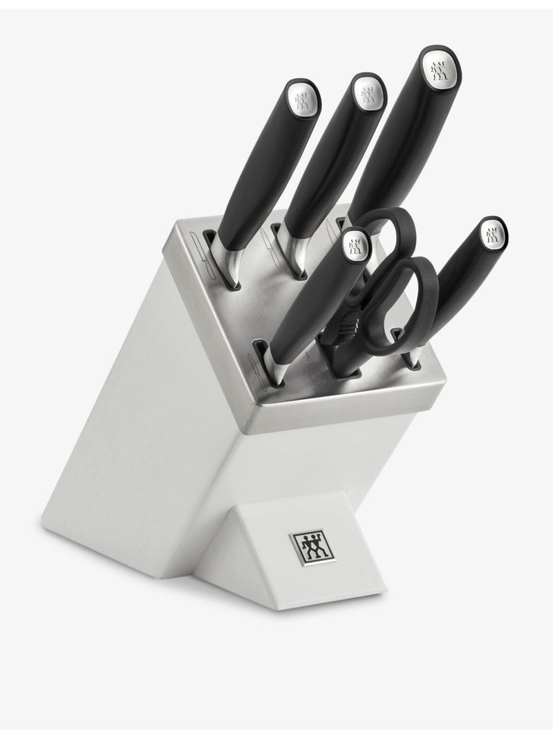 Zwilling J.A. Henckels All Star seven-piece stainless steel knife block - British product