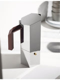 Alessi 6-cup stainless steel espresso maker - British product