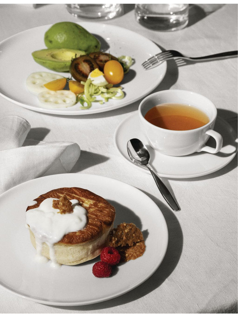 Alessi Itsumo porcelain dinner plates set of four 10.6cm - British product