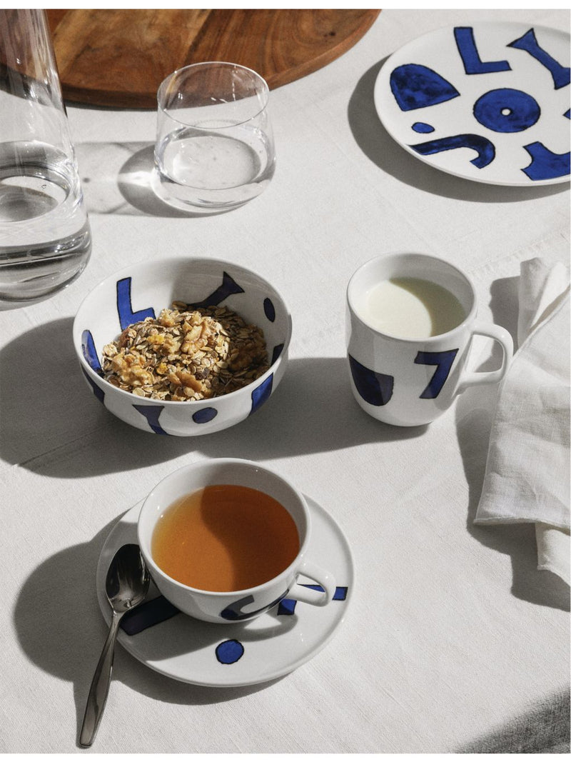 Alessi Itsumo porcelain mugs set of four, 8.9cm, imported from the UK