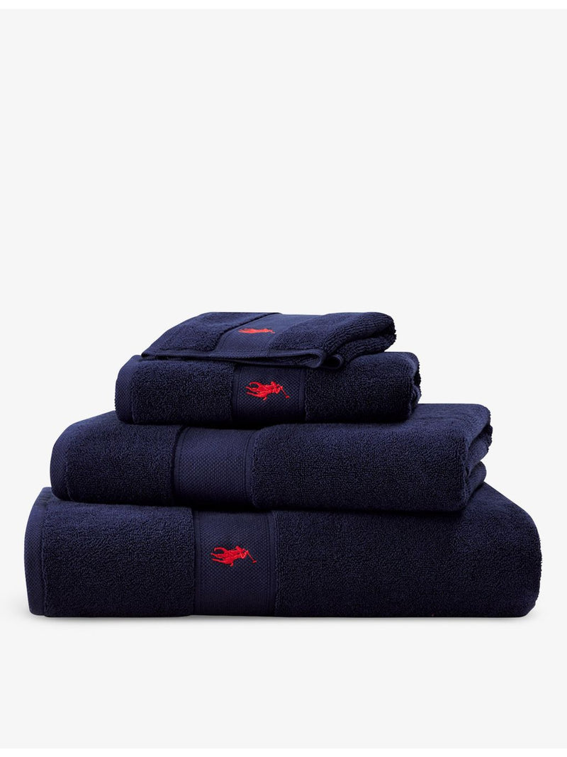 Ralph Lauren home bath sheet embroidered polo player 30x16in, imported from the UK