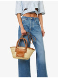 Jacquemus Le Petit Panier natural palm tote bag, UK version