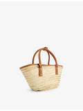 Jacquemus Le Petit Panier natural palm tote bag, UK version