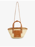 Jacquemus Le Petit Panier natural palm tote bag, UK version
