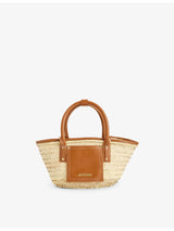 selfridges Jacquemus Le Petit Panier Natural Palm Tote Bag- Buy online at McGrocer