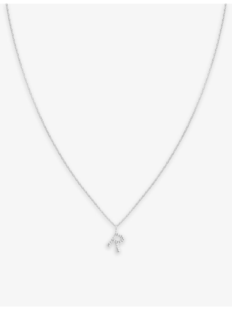 Astrid & Miyu initial R pendant necklace 39cm chain (British brand)