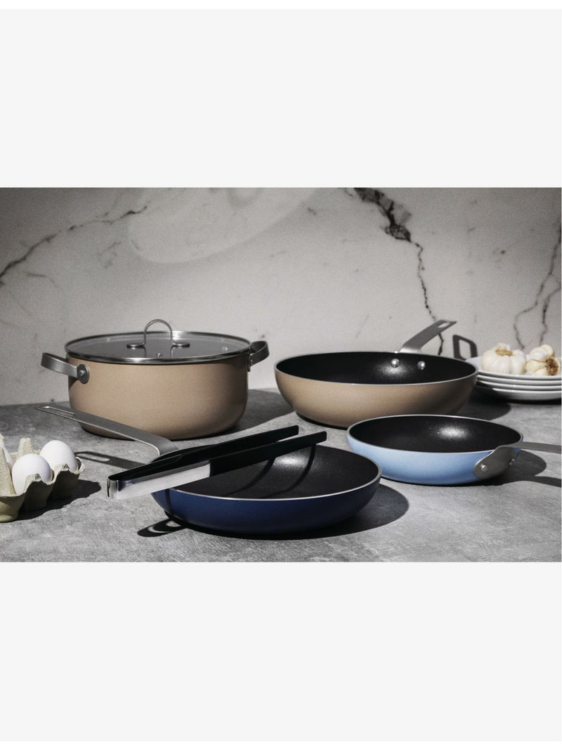 Alessi Tama aluminium and stainless steel cookware set, UK version