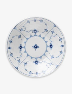 Royal Copenhagen porcelain deep plate Blue Fluted Plain 21cm - British product