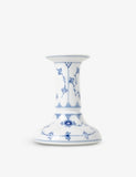 Royal Copenhagen porcelain candle holder Blue Fluted 11.5cm, imported from the UK