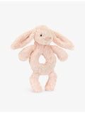 Jellycat Bashful Bunny faux-fur rattle 18cm - British product