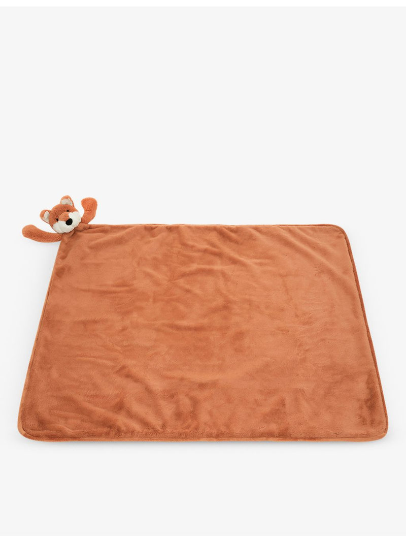 Jellycat Bashful Fox faux fur blanket 70cm, imported from the UK