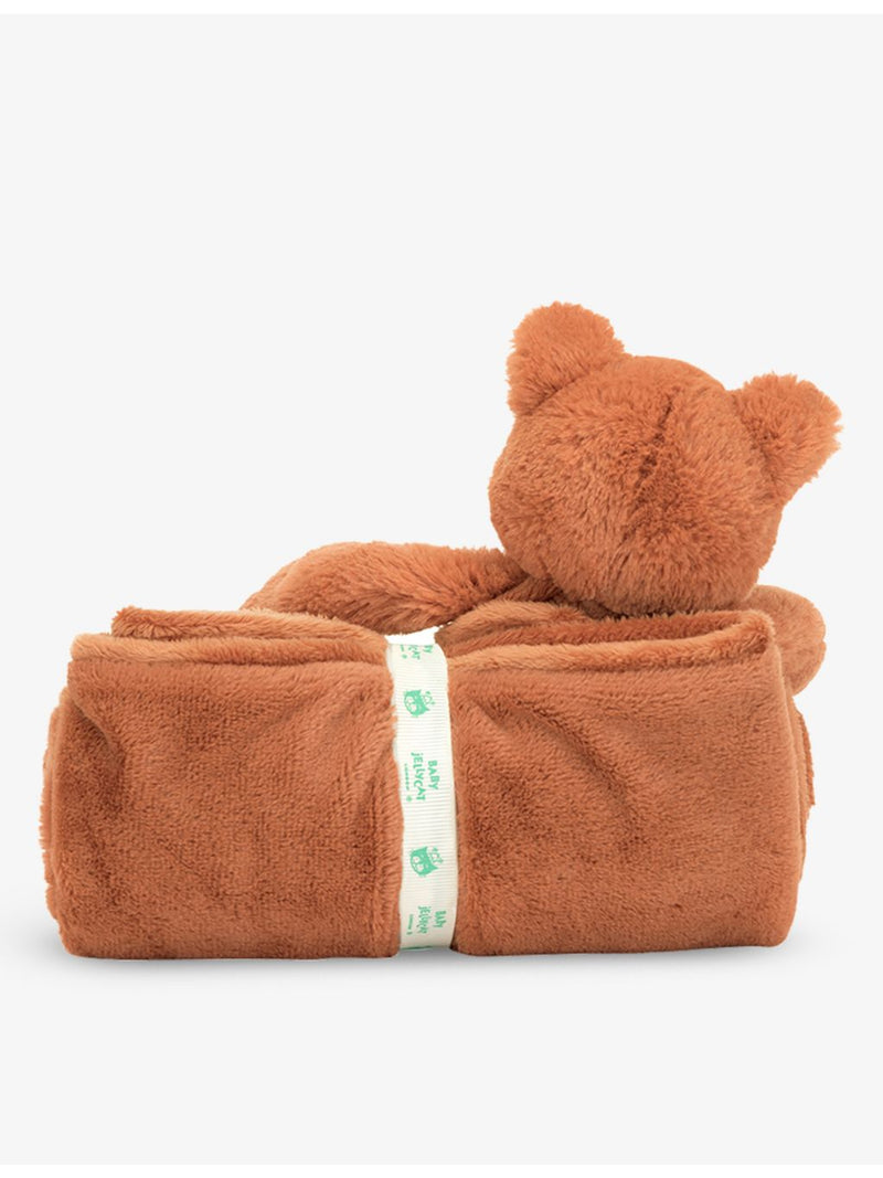 Jellycat Bashful Fox faux fur blanket 70cm, imported from the UK