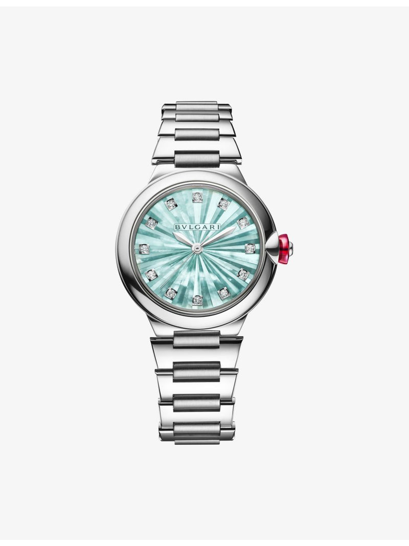 Bvlgari mother-of-pearl diamond automatic watch 33mm (British brand)