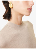 Bottega Veneta gold-plated drop earrings sterling silver, UK version