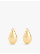 selfridges Bottega Veneta Drop Medium Gold-Plated Earrings- Buy online at McGrocer