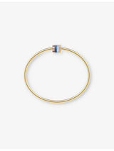 selfridges Boucheron Quatre Blue Edition 18ct Yellow, White and Rose Gold 0.11ct Diamond and Ceramic Bracelet- Buy online at McGrocer