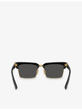 Miu Miu acetate sunglasses rectangle frame MU 10ZS - British product