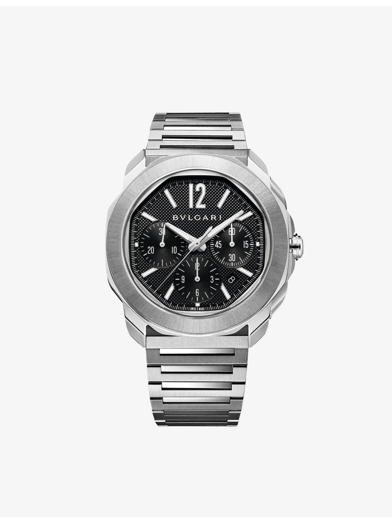 Bvlgari Octo Roma stainless steel automatic watch 42mm, imported from the UK