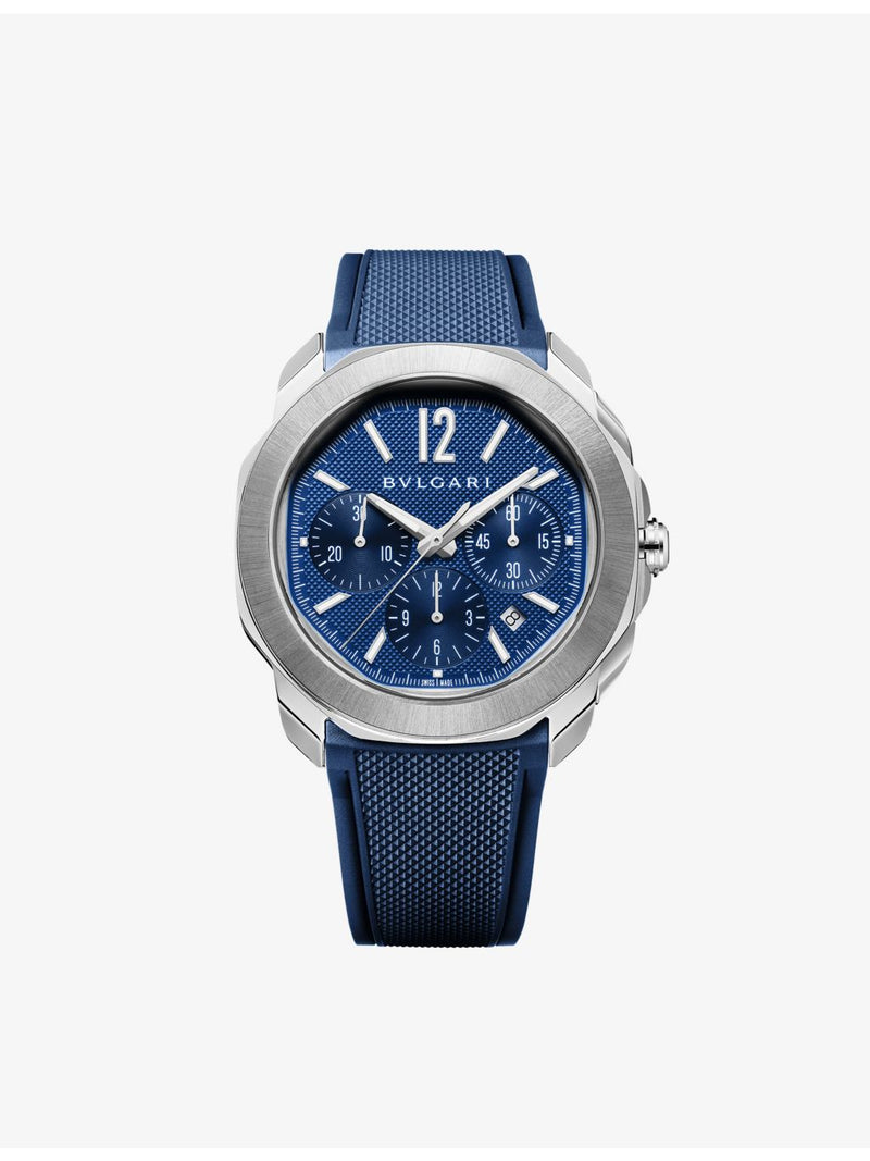 Bvlgari Octo Roma chronograph stainless steel automatic watch 42mm (British brand)