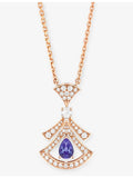 Bvlgari Divas' Dream 0.46ct rose-gold diamond tanzanite pendant (British brand)