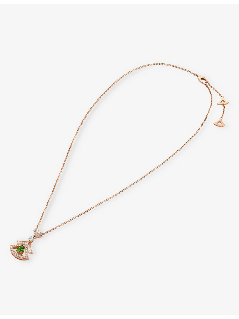Bvlgari Divas' Dream diamond pendant necklace 18ct rose gold - British product